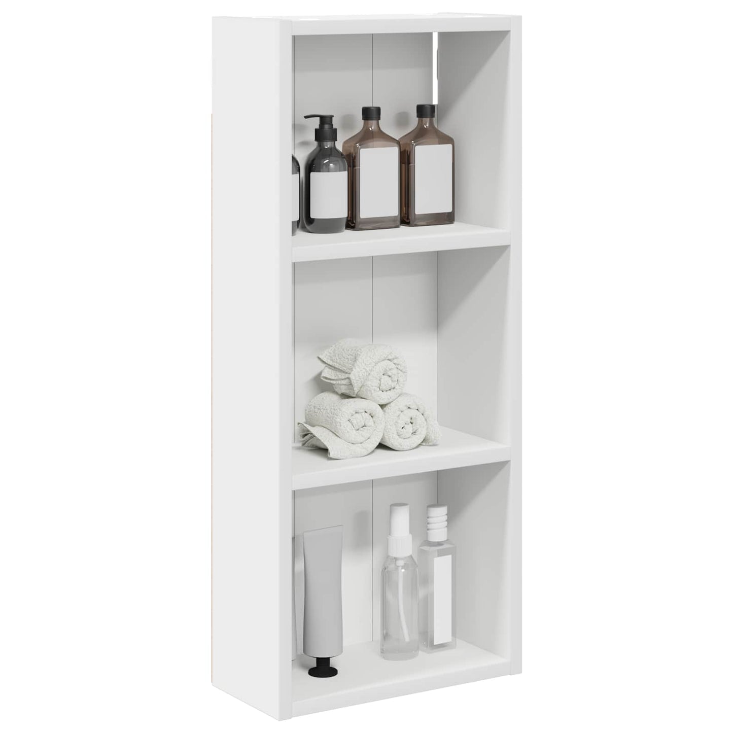 Badkamer wandkast Wit 30 x 14 x 70 cm Geconstrueerd hout is nu te koop bij PeponiXL, paradijselijk wonen!