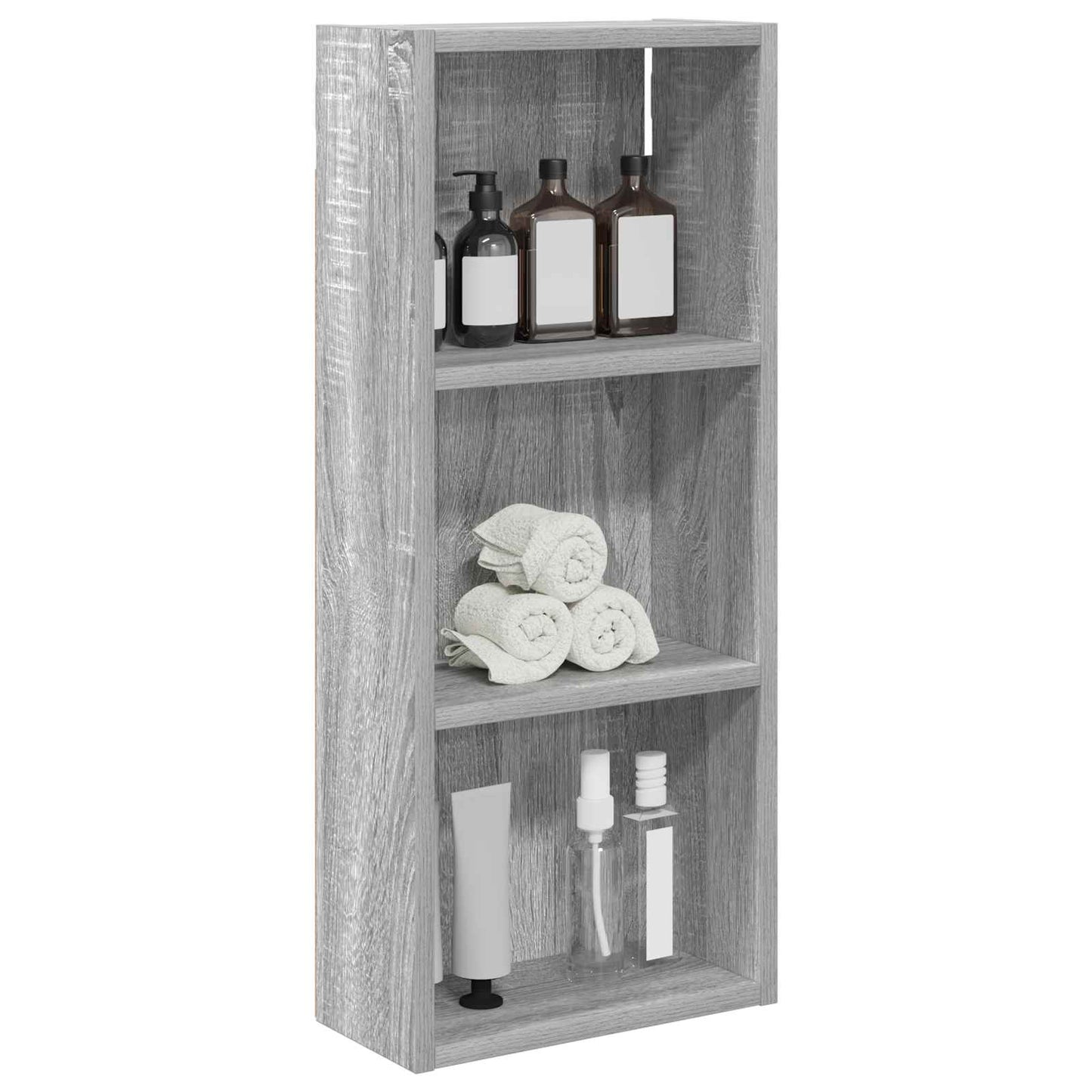 Badkamer wandkast met plank Grijze Sonoma 30 x 14 x 70 cm is nu te koop bij PeponiXL, paradijselijk wonen!