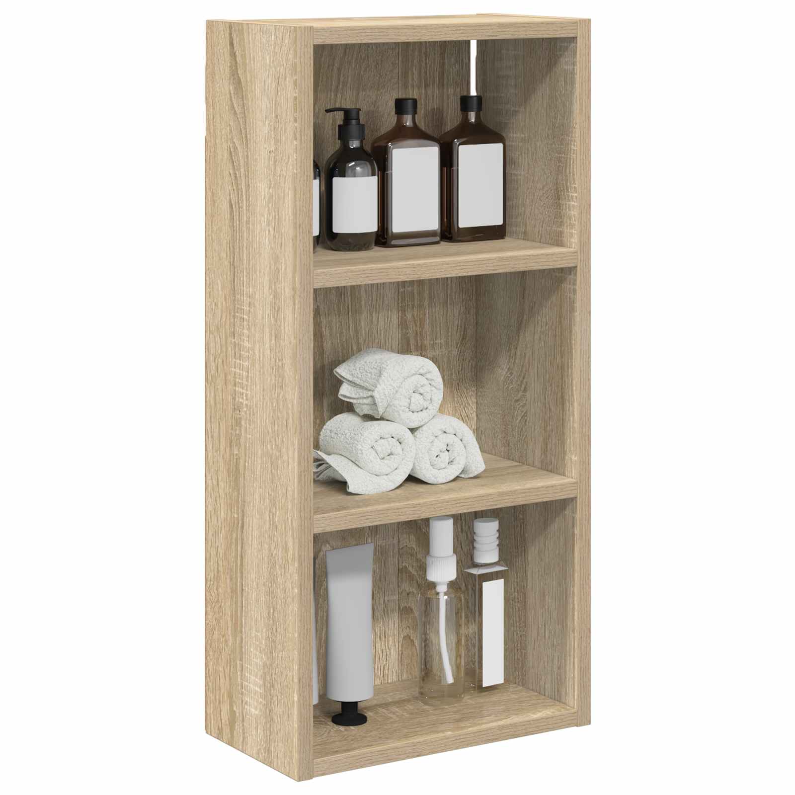Badkamer wandkast met plank Sonoma Eiken 30 x 16 x 62,5 cm is nu te koop bij PeponiXL, paradijselijk wonen!