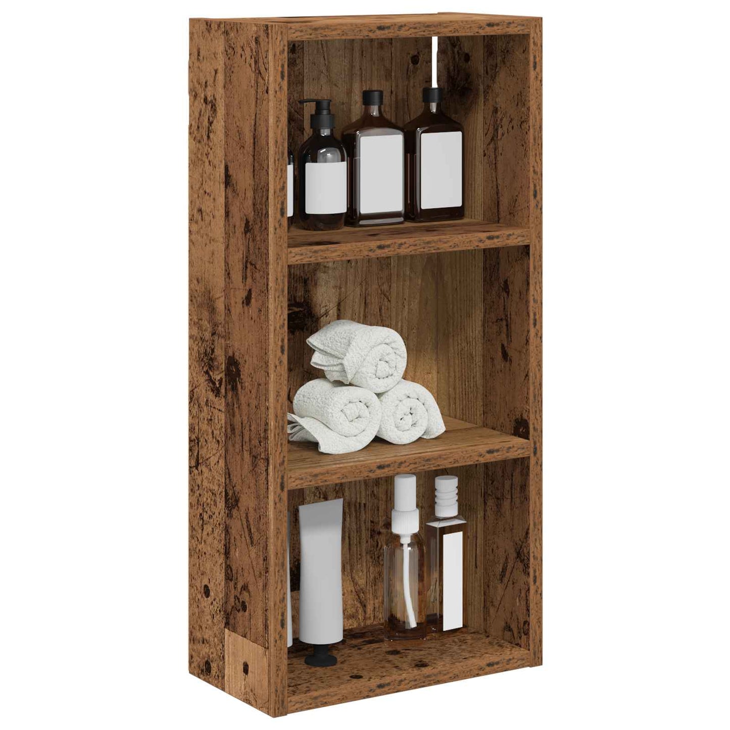 Badkamer wandkast Oudhout 30 x 16 x 62,5 cm Geconstrueerd hout is nu te koop bij PeponiXL, paradijselijk wonen!