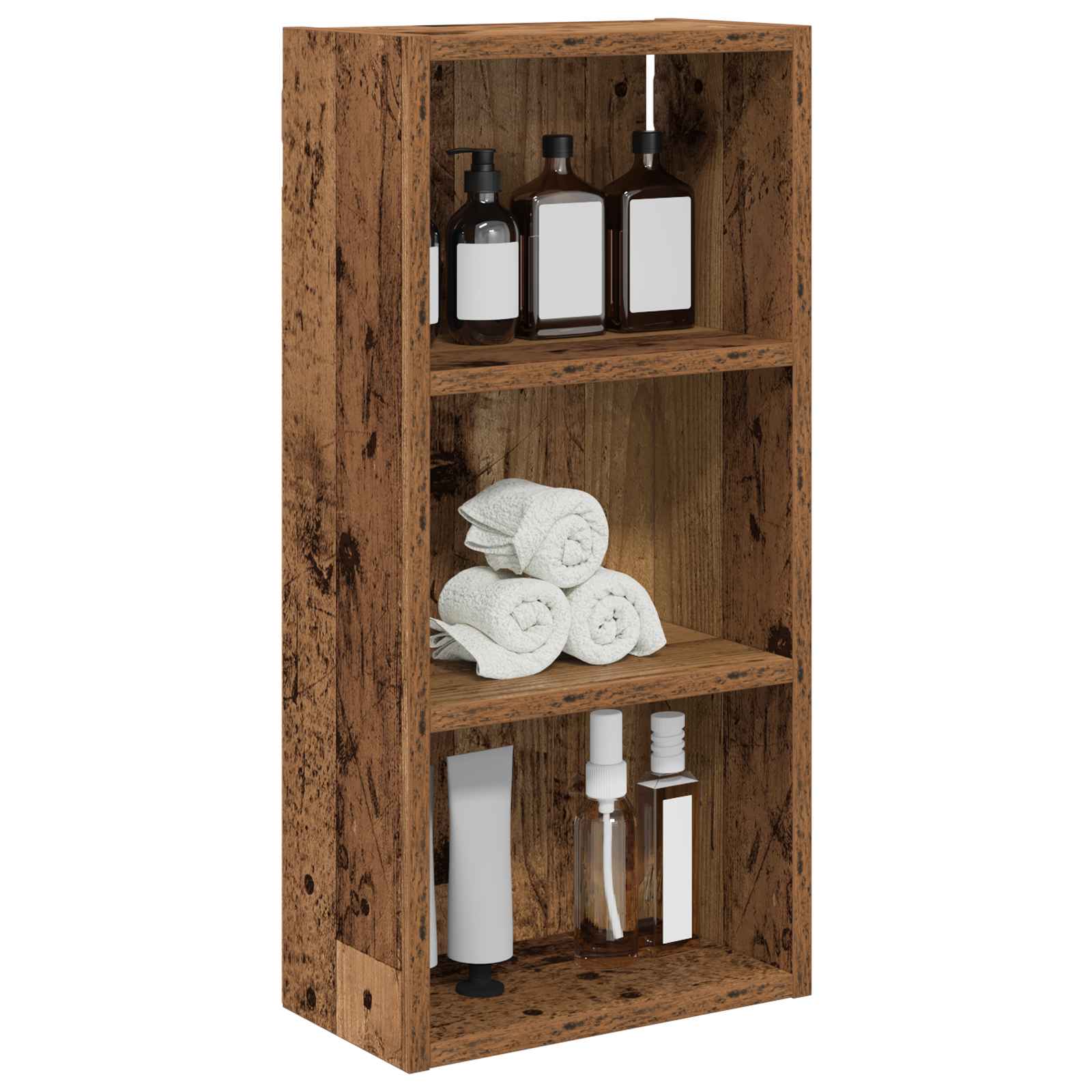 Badkamer wandkast Oudhout 30 x 16 x 62,5 cm Geconstrueerd hout is nu te koop bij PeponiXL, paradijselijk wonen!