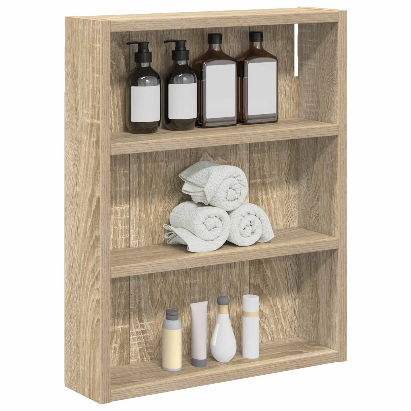 Badkamer wandkast met plank Sonoma Eiken 40 x 10 x 50 cm is nu te koop bij PeponiXL, paradijselijk wonen!