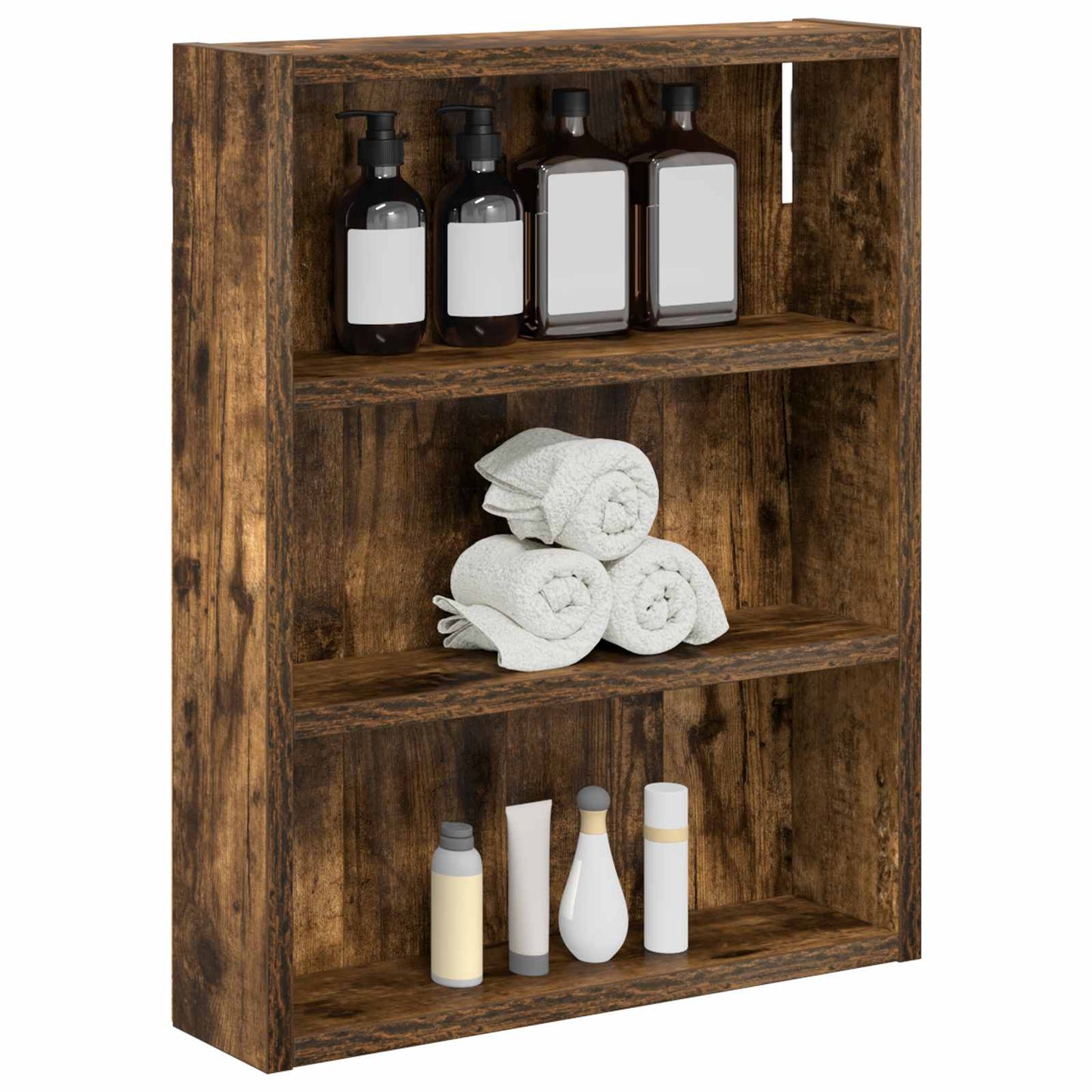 Badkamer wandkast met plank Gerookte Eik 40 x 10 x 50 cm is nu te koop bij PeponiXL, paradijselijk wonen!