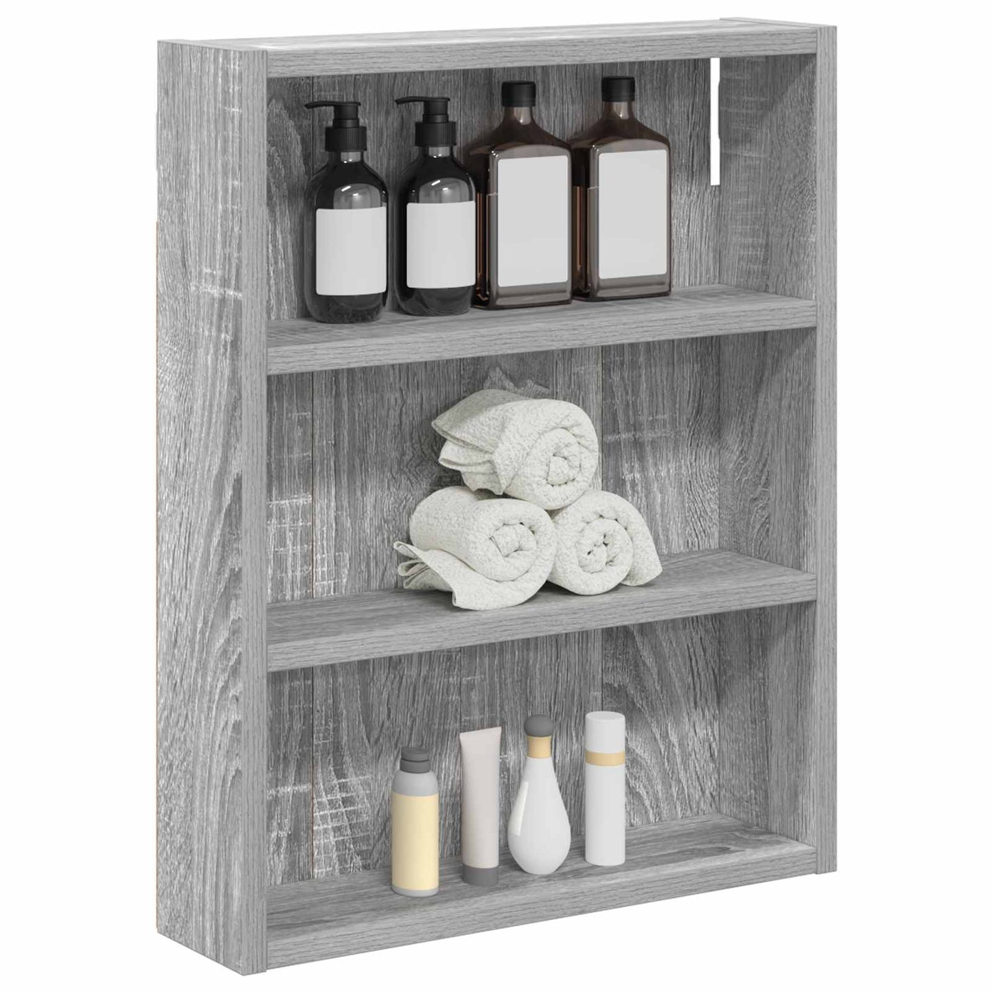 Badkamer wandkast met plank Grijze Sonoma 40 x 10 x 50 cm is nu te koop bij PeponiXL, paradijselijk wonen!