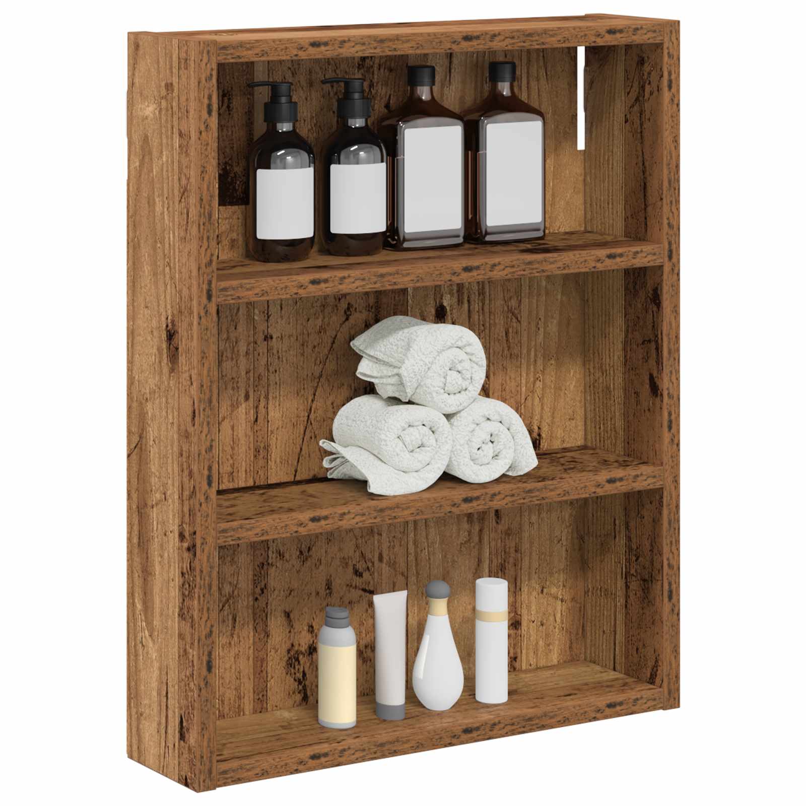 Badkamer wandkast Oudhout 40 x 10 x 50 cm Geconstrueerd hout is nu te koop bij PeponiXL, paradijselijk wonen!