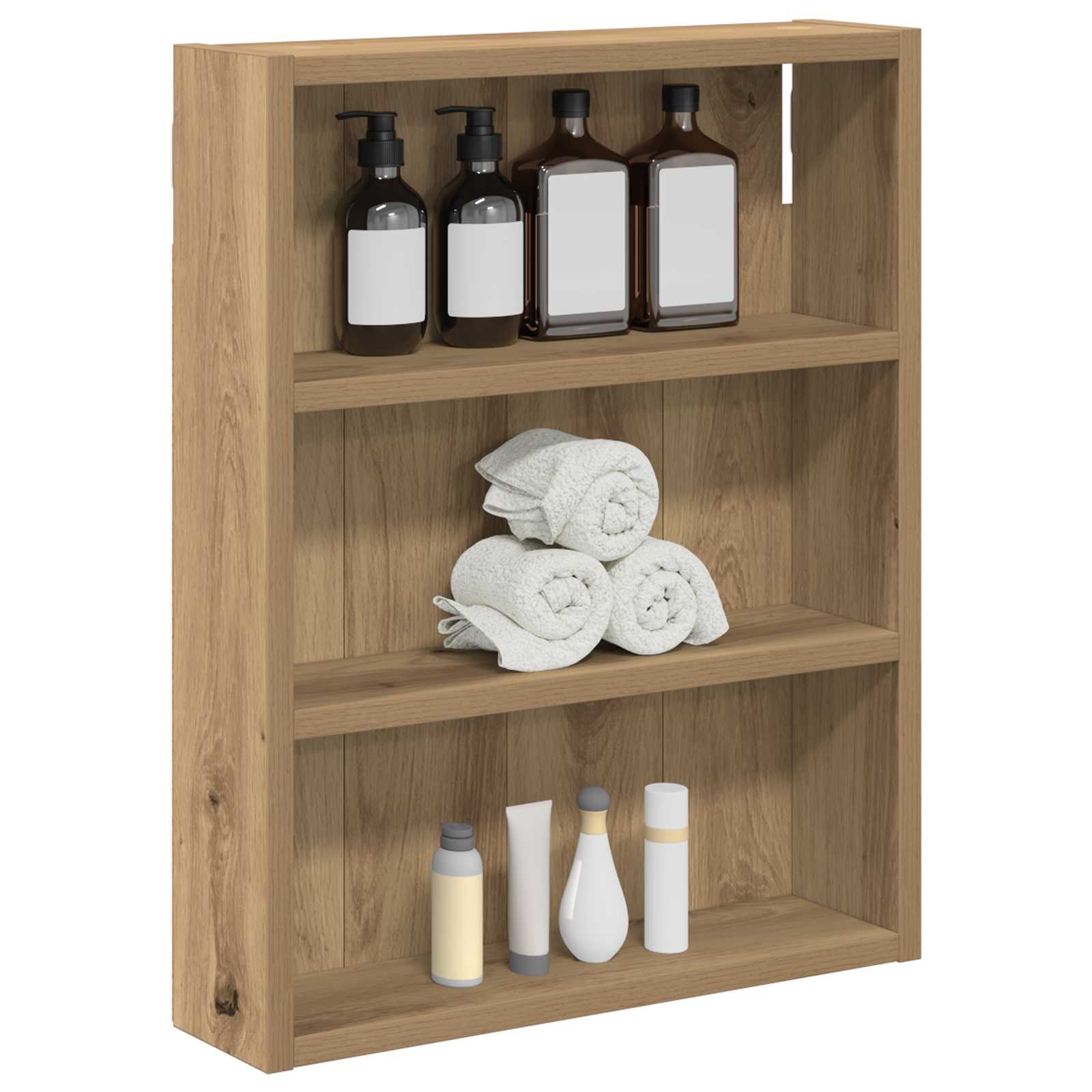 Badkamer wandkast met plank Ambachtelijk eiken 40 x 10 x 50 cm is nu te koop bij PeponiXL, paradijselijk wonen!