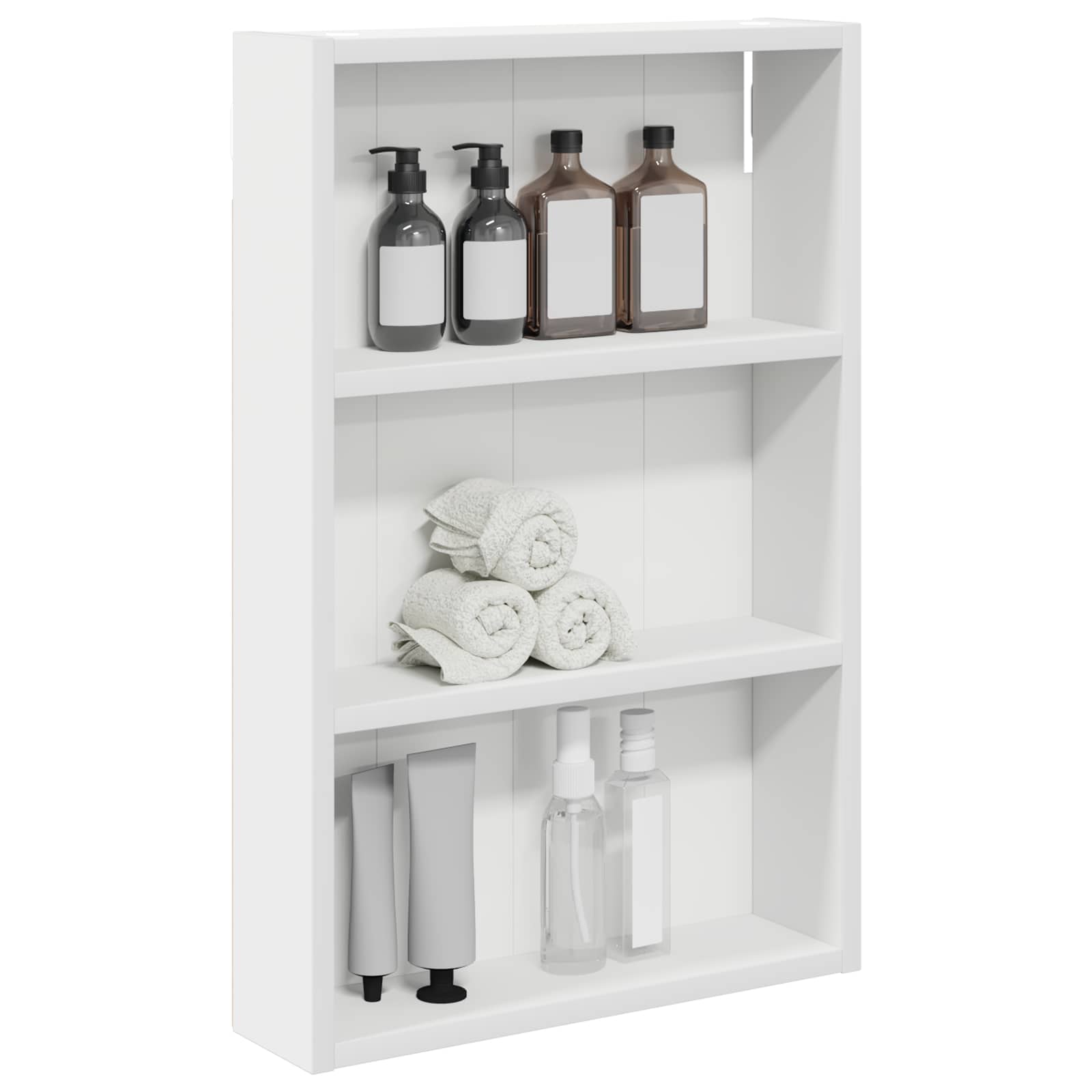 Badkamer wandkast Wit 40 x 10 x 60,5 cm Geconstrueerd hout is nu te koop bij PeponiXL, paradijselijk wonen!