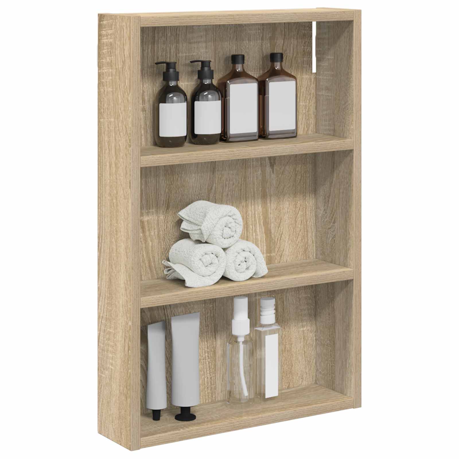 Badkamer wandkast met plank Sonoma Eiken 40 x 10 x 60,5 cm is nu te koop bij PeponiXL, paradijselijk wonen!