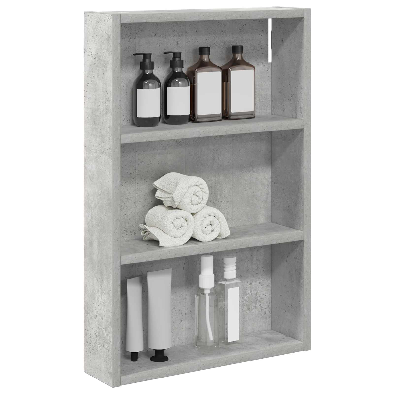 Badkamer wandkast met plank Beton Grijs 40 x 10 x 60,5 cm is nu te koop bij PeponiXL, paradijselijk wonen!