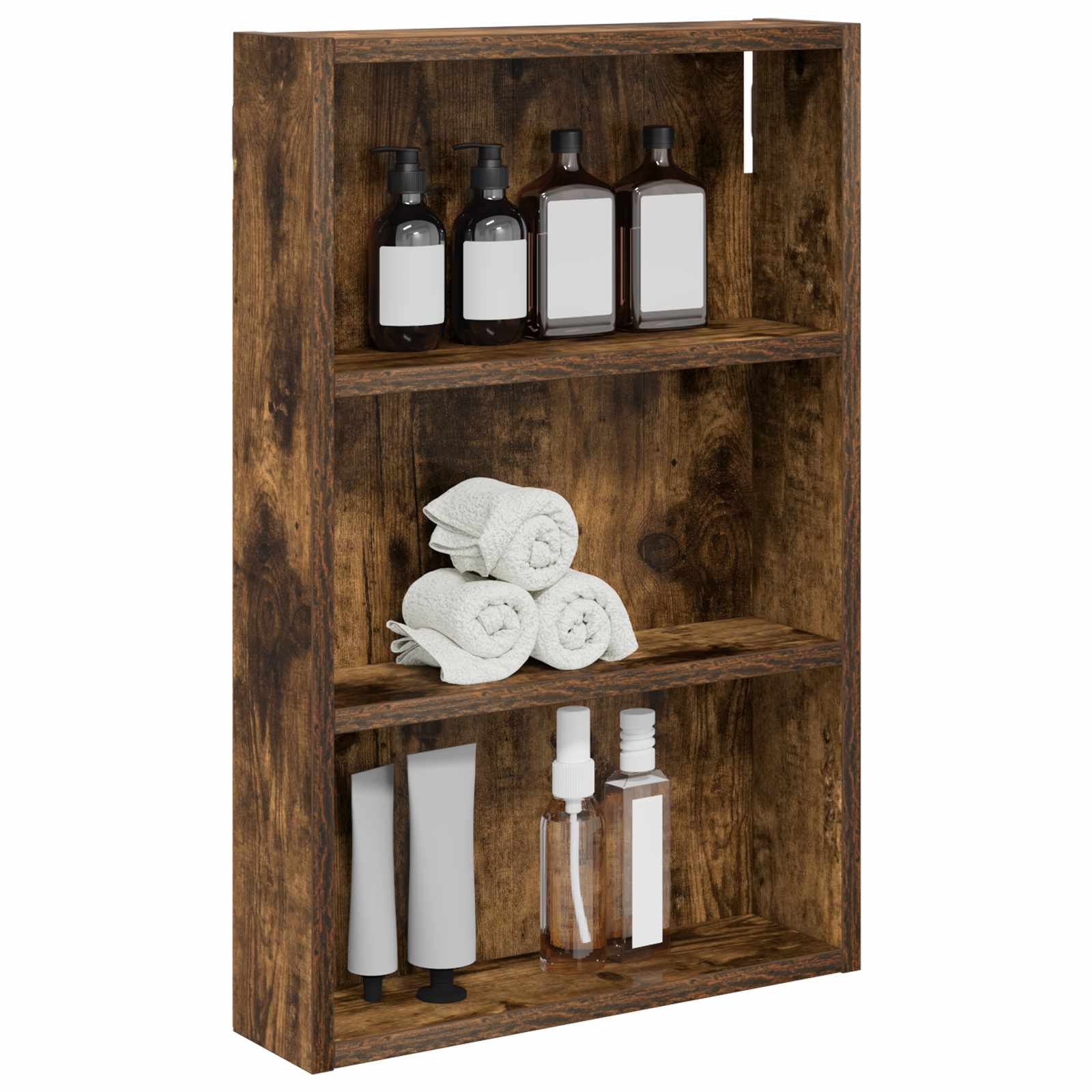 Badkamer wandkast met plank Gerookte Eik 40 x 10 x 60,5 cm is nu te koop bij PeponiXL, paradijselijk wonen!
