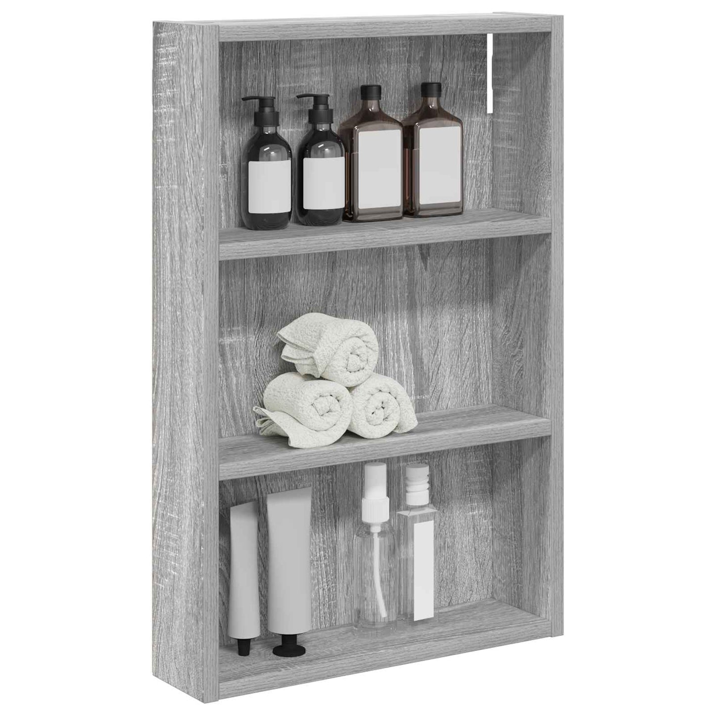 Badkamer wandkast met plank Grijze Sonoma 40 x 10 x 60,5 cm is nu te koop bij PeponiXL, paradijselijk wonen!