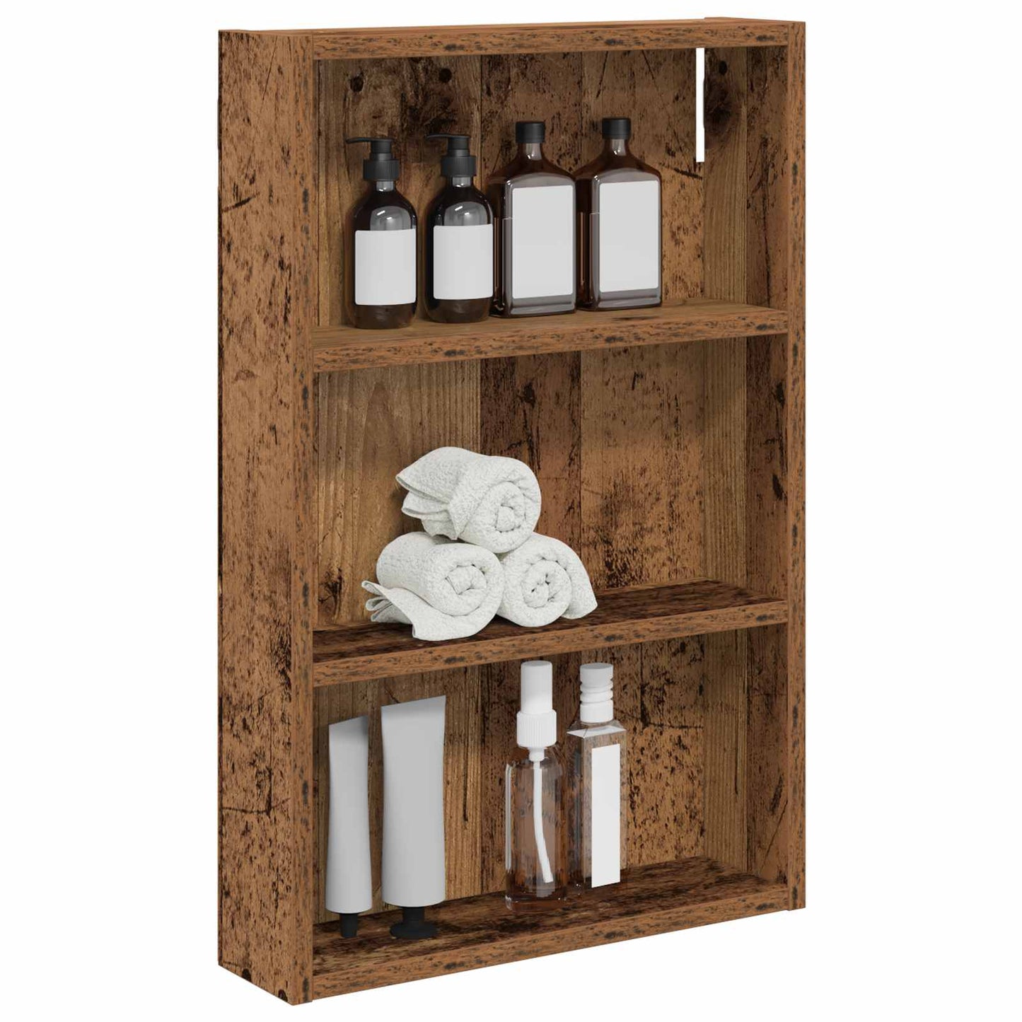 Badkamer wandkast Oudhout 40 x 10 x 60,5 cm Geconstrueerd hout is nu te koop bij PeponiXL, paradijselijk wonen!