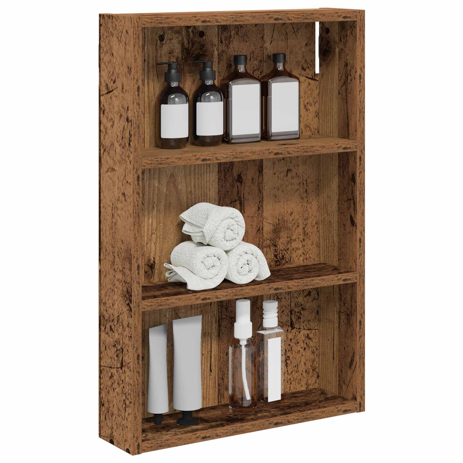 Badkamer wandkast Oudhout 40 x 10 x 60,5 cm Geconstrueerd hout is nu te koop bij PeponiXL, paradijselijk wonen!