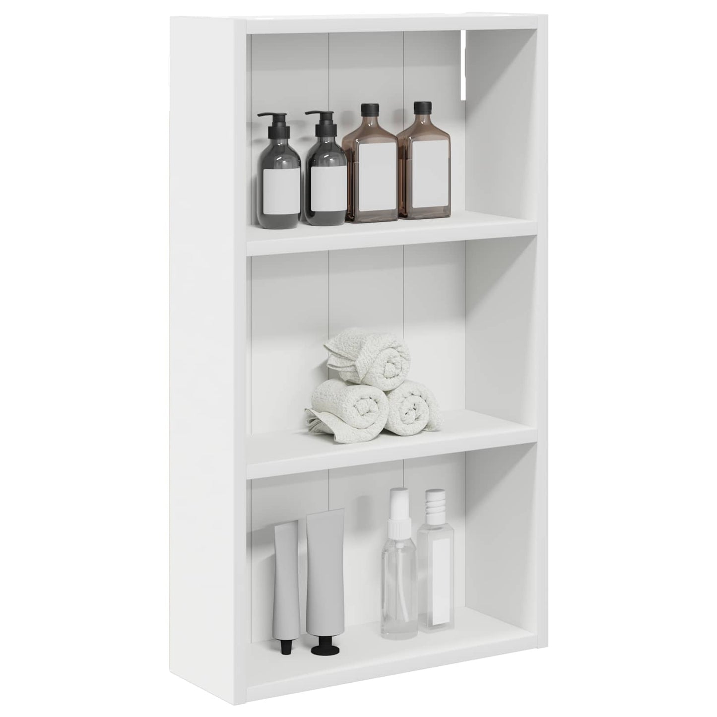 Badkamer wandkast Wit 40 x 14 x 70 cm Geconstrueerd hout is nu te koop bij PeponiXL, paradijselijk wonen!