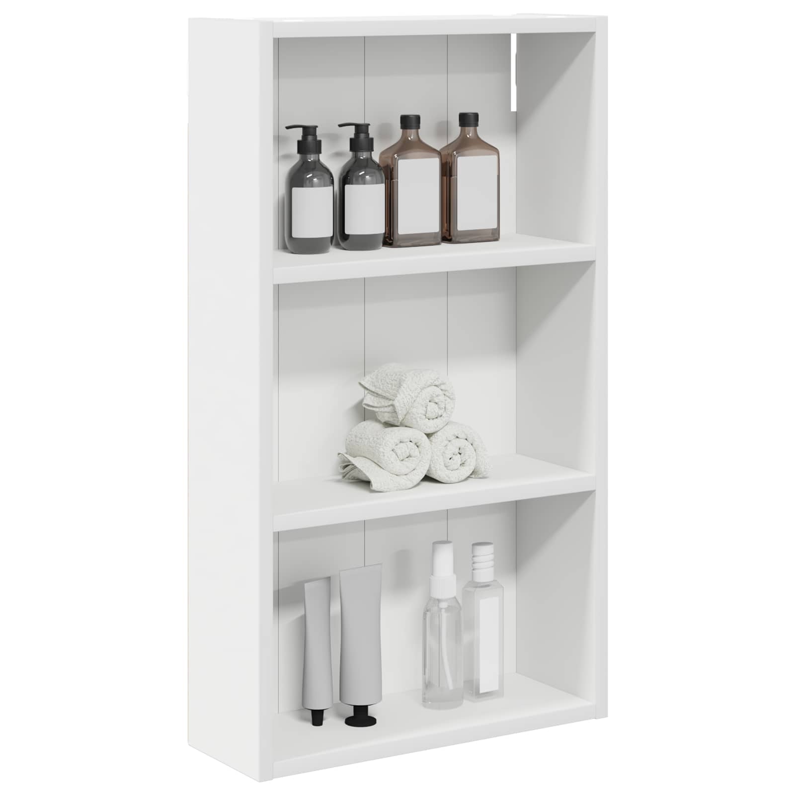 Badkamer wandkast Wit 40 x 14 x 70 cm Geconstrueerd hout is nu te koop bij PeponiXL, paradijselijk wonen!