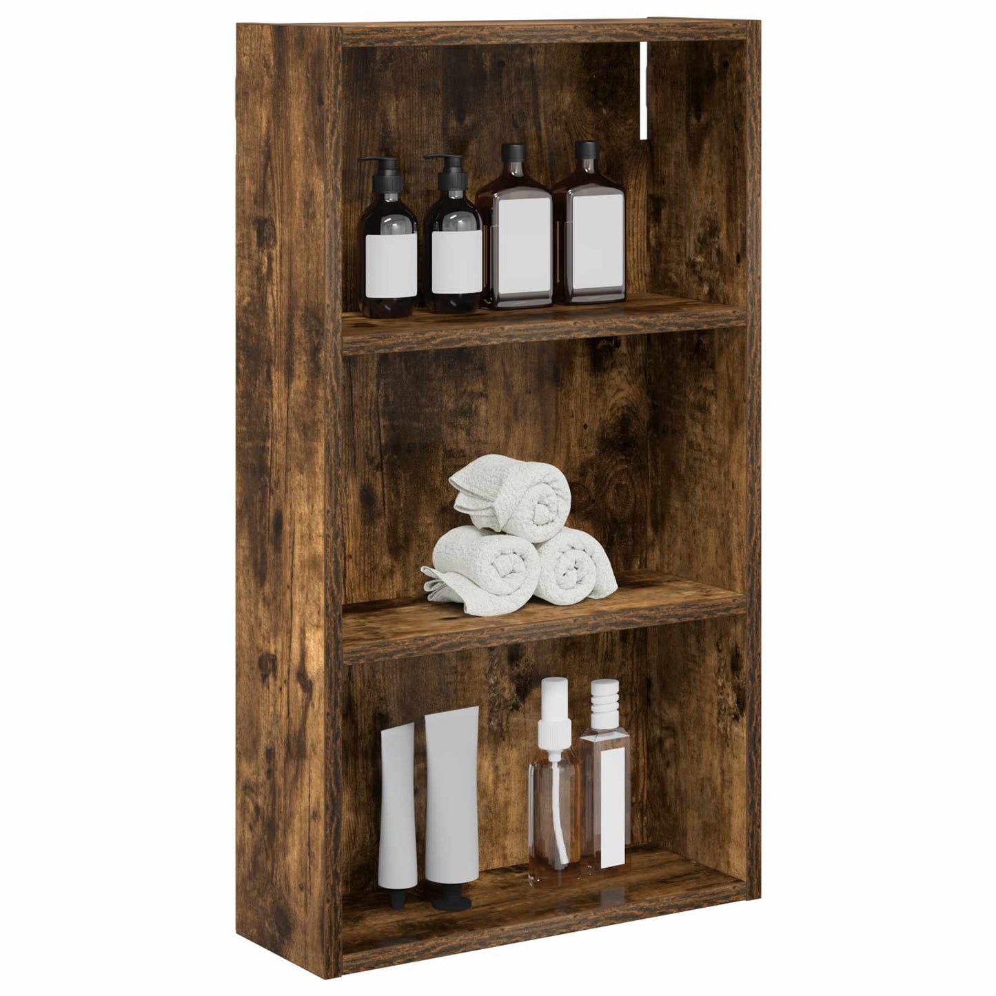 Badkamer wandkast met plank Gerookte Eik 40 x 14 x 70 cm is nu te koop bij PeponiXL, paradijselijk wonen!
