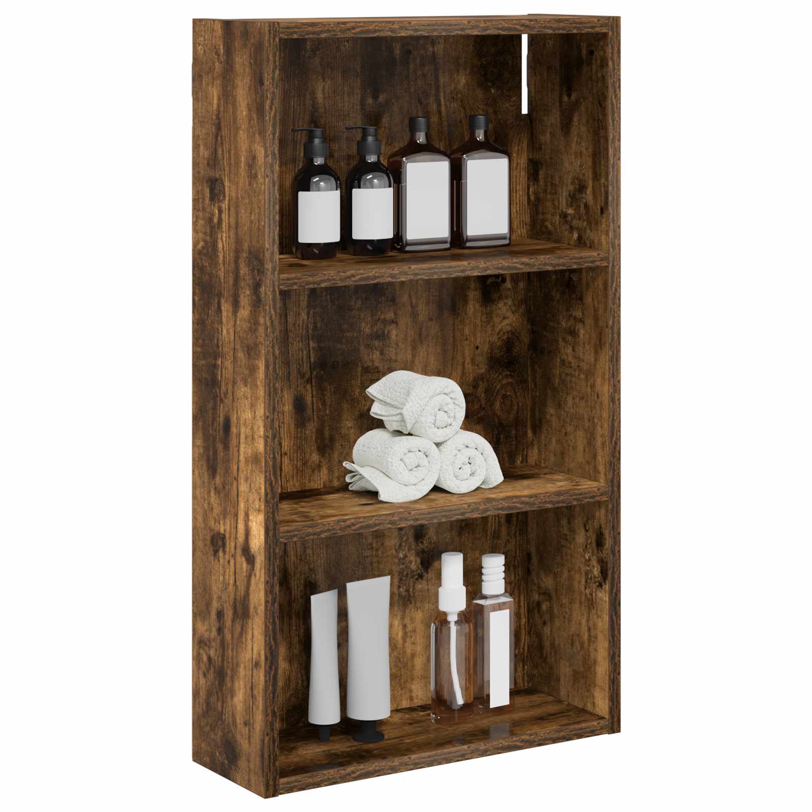 Badkamer wandkast met plank Gerookte Eik 40 x 14 x 70 cm is nu te koop bij PeponiXL, paradijselijk wonen!
