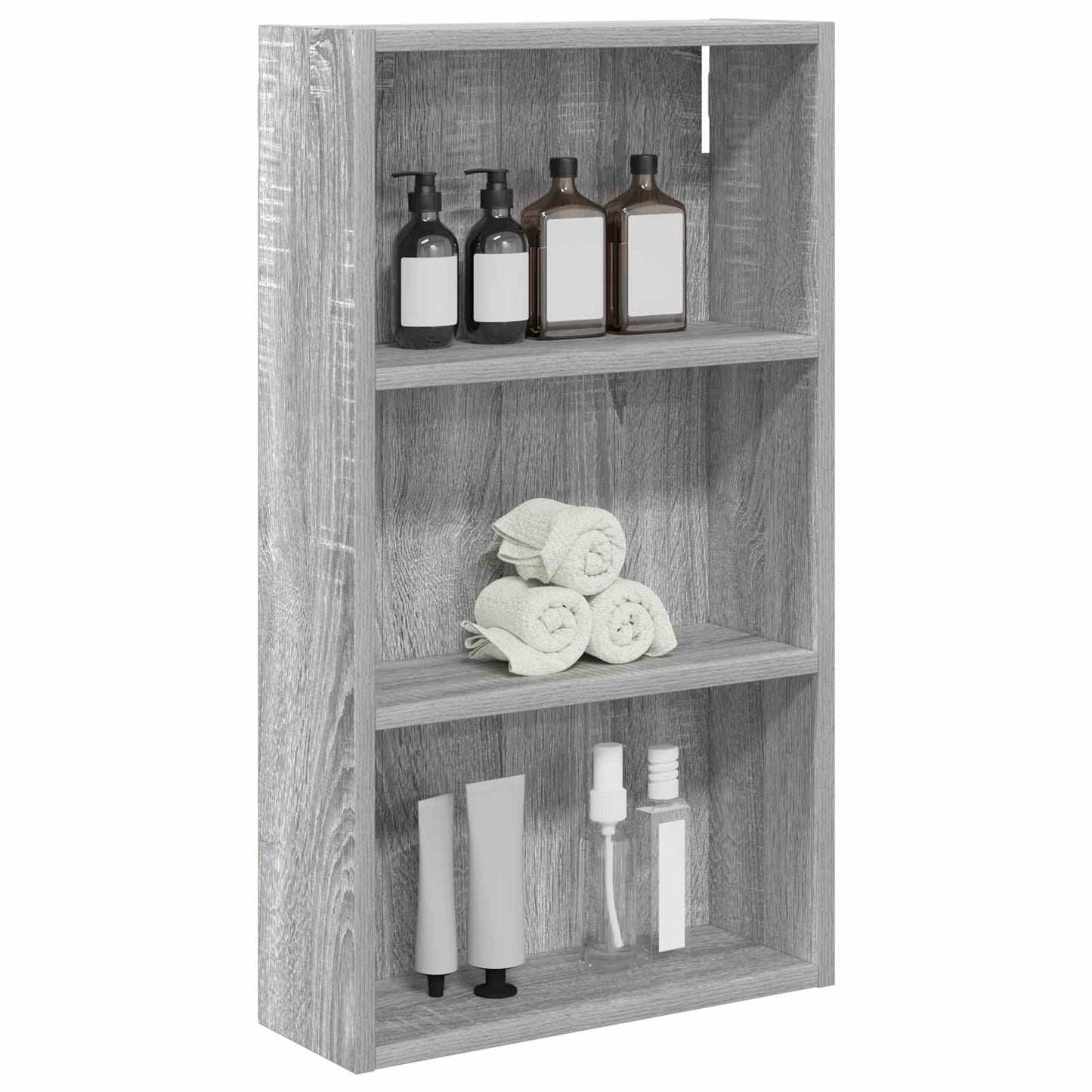 Badkamer wandkast met plank Grijze Sonoma 40 x 14 x 70 cm is nu te koop bij PeponiXL, paradijselijk wonen!