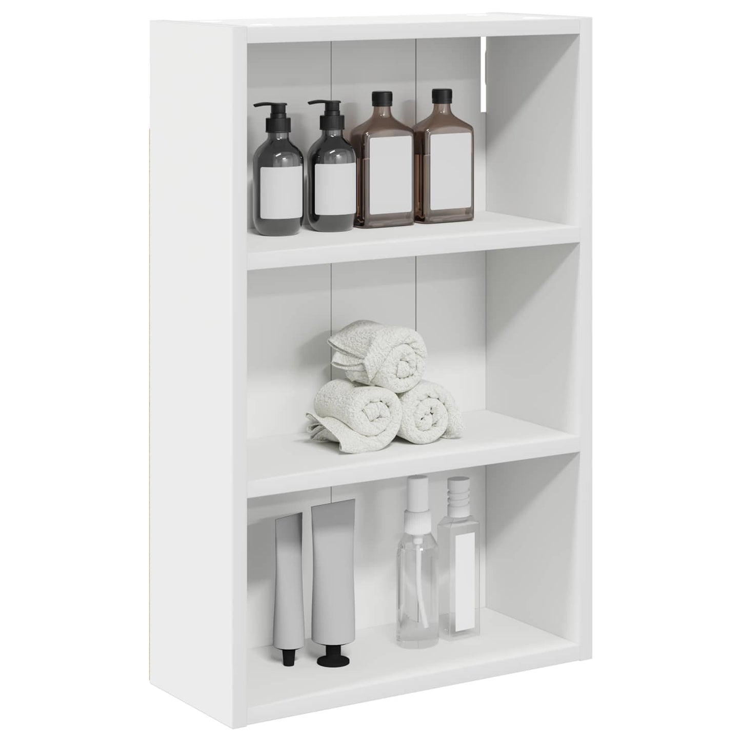 Badkamer wandkast Wit 40 x 16 x 62,5 cm Geconstrueerd hout is nu te koop bij PeponiXL, paradijselijk wonen!