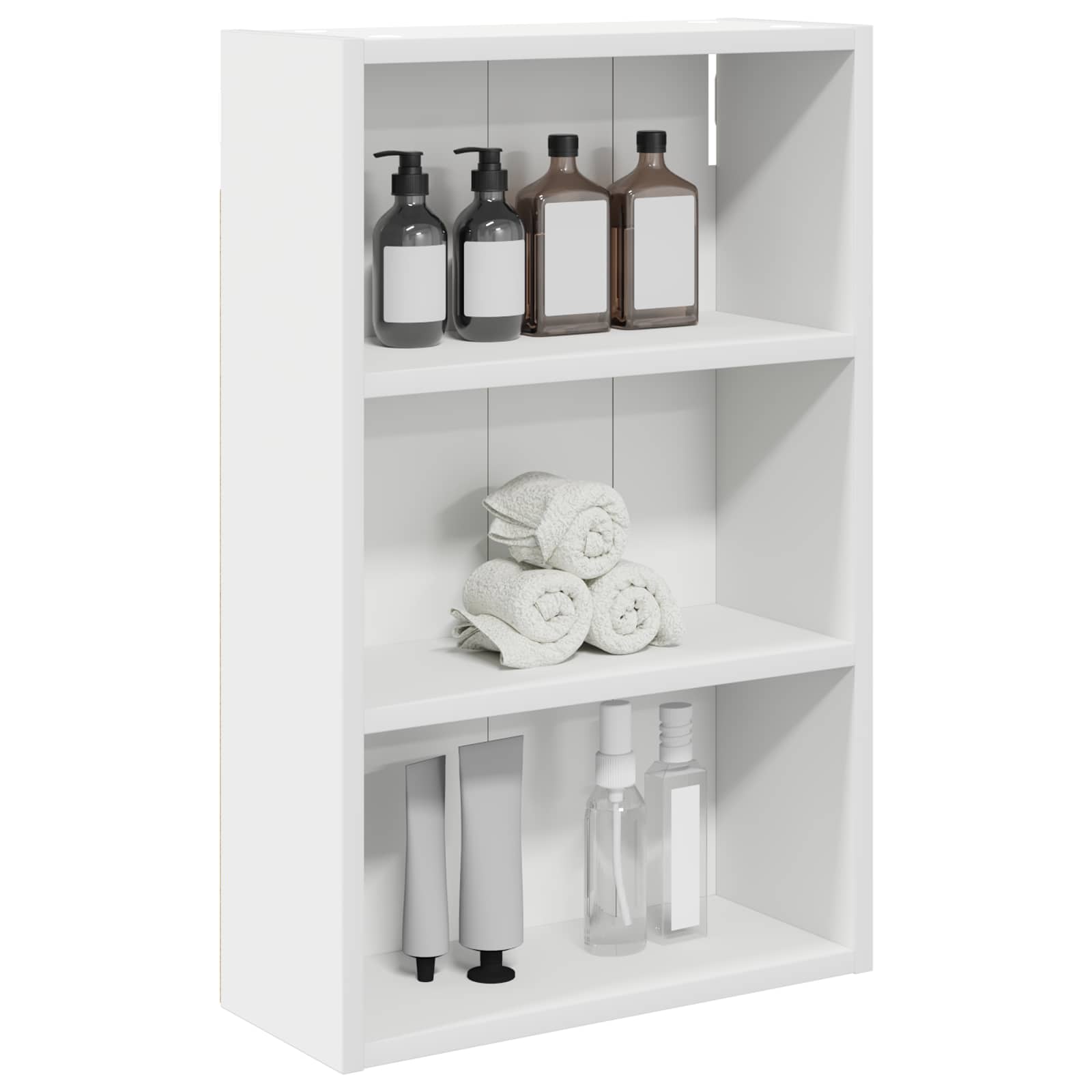 Badkamer wandkast Wit 40 x 16 x 62,5 cm Geconstrueerd hout is nu te koop bij PeponiXL, paradijselijk wonen!