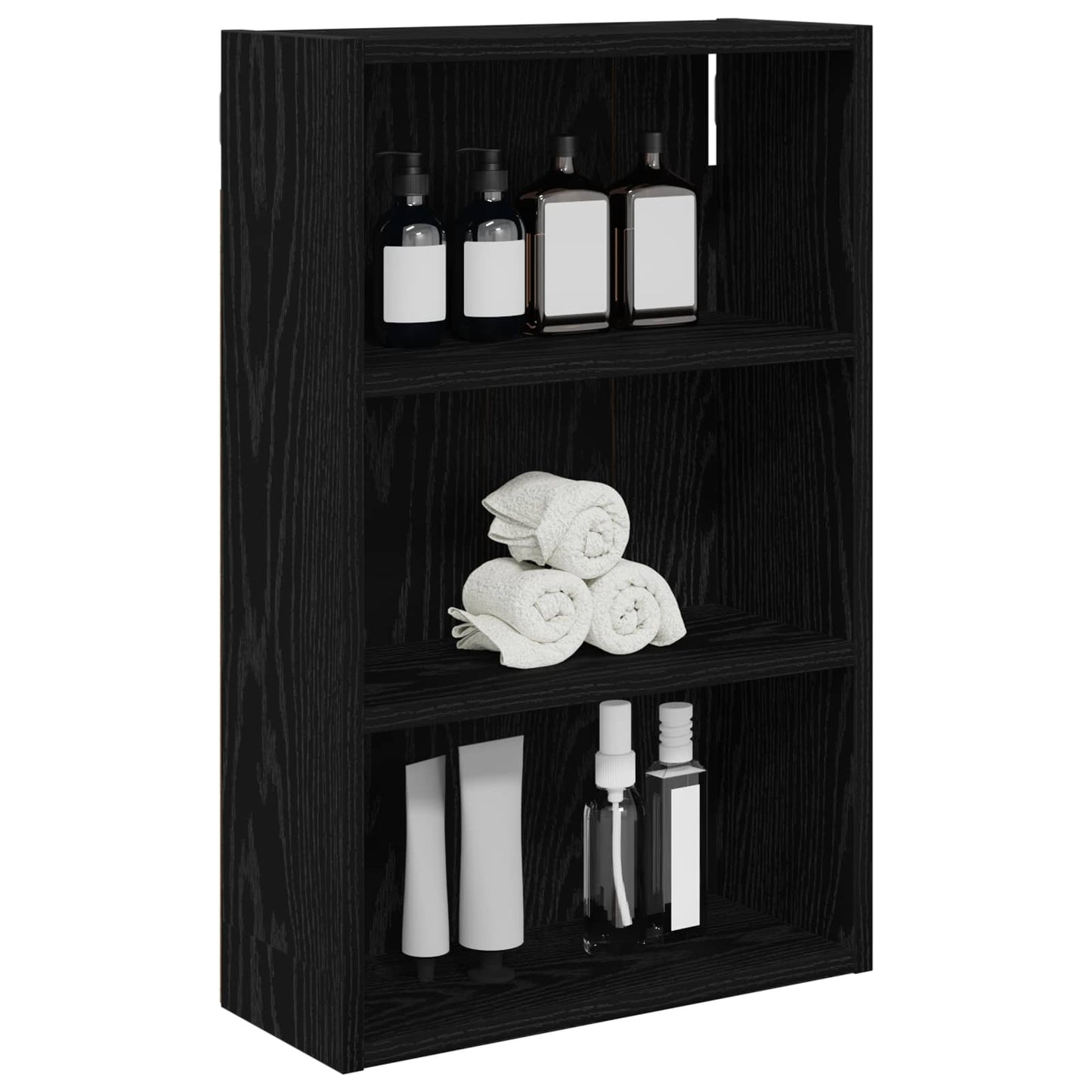 Badkamer wandkast met plank Zwarte Eik 40 x 16 x 62,5 cm is nu te koop bij PeponiXL, paradijselijk wonen!