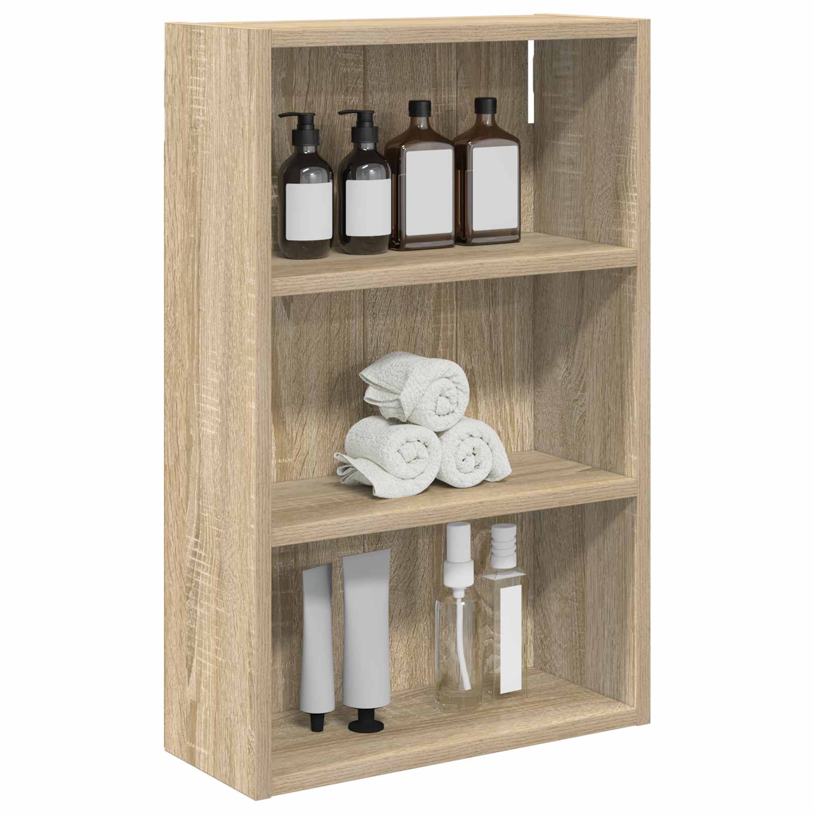 Badkamer wandkast met plank Sonoma Eiken 40 x 16 x 62,5 cm is nu te koop bij PeponiXL, paradijselijk wonen!