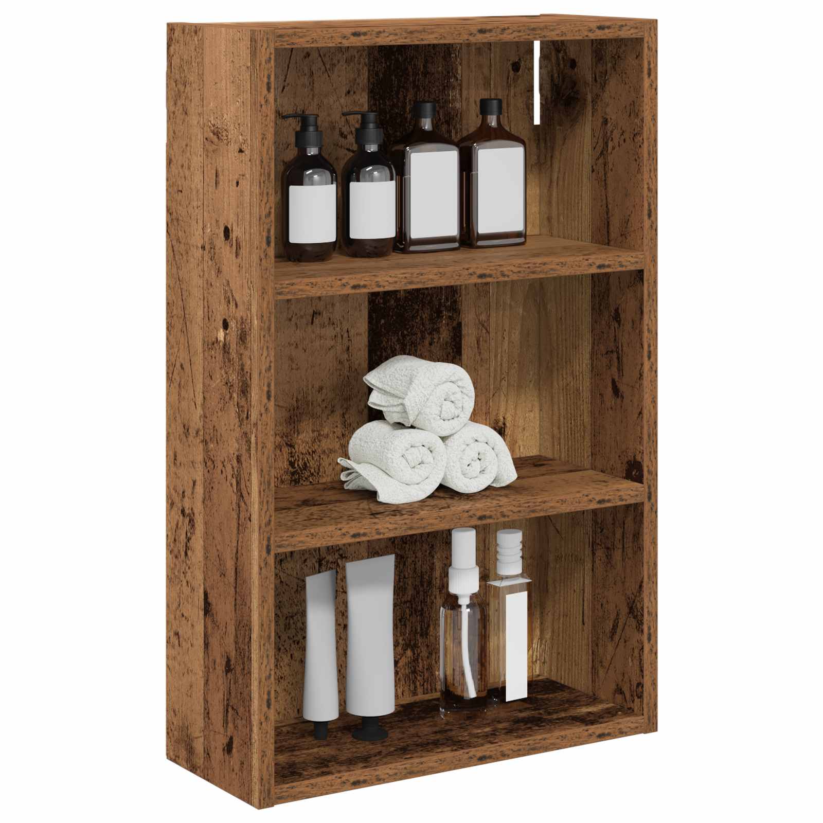 Badkamer wandkast Oudhout 40 x 16 x 62,5 cm Geconstrueerd hout is nu te koop bij PeponiXL, paradijselijk wonen!