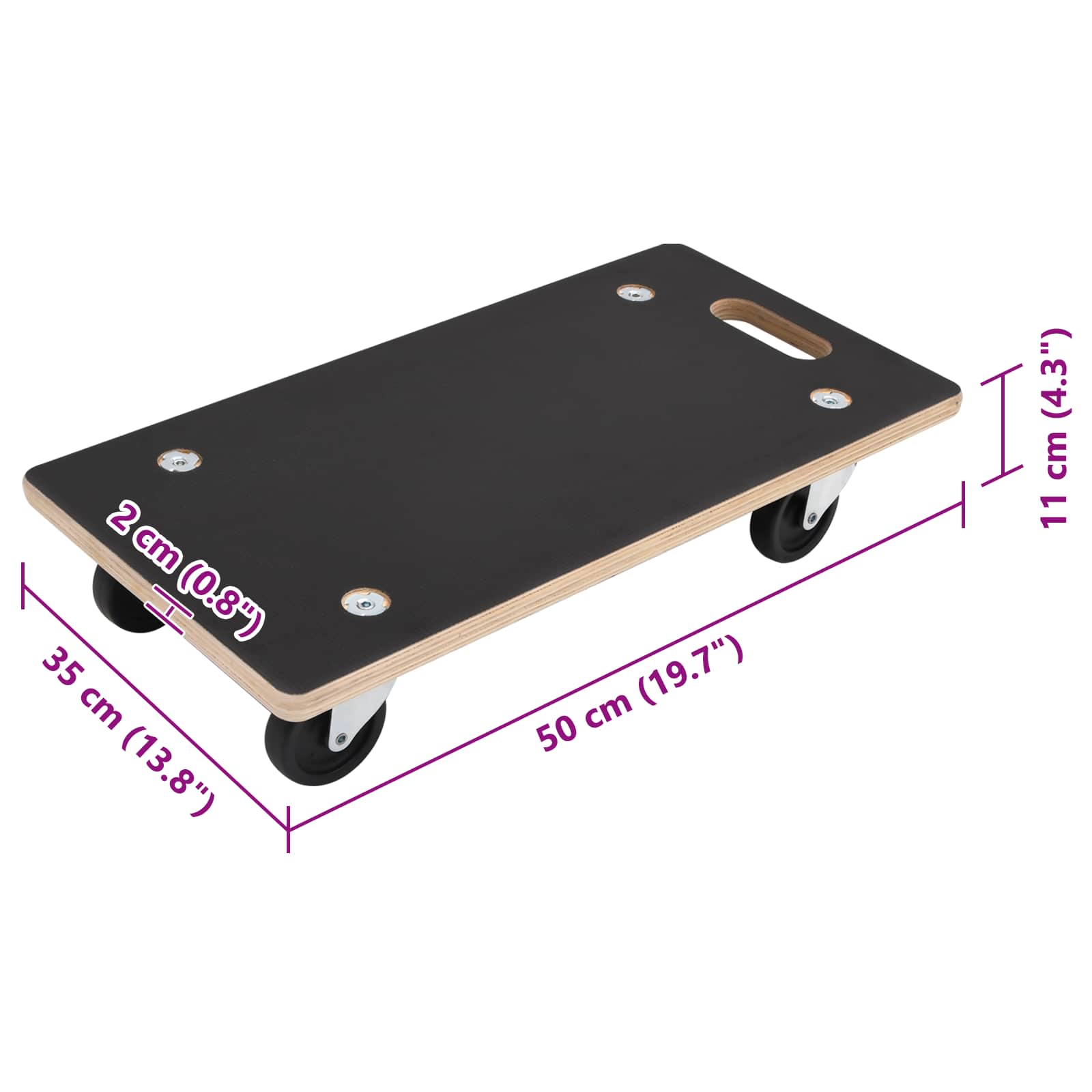Transportkar 6 pcs Grijs Multiplex is nu te koop bij PeponiXL, paradijselijk wonen!