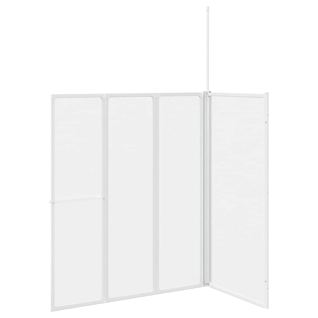 Bad Scheidingswand Mat 120 x 70 x 137 cm Aluminium is nu te koop bij PeponiXL, paradijselijk wonen!