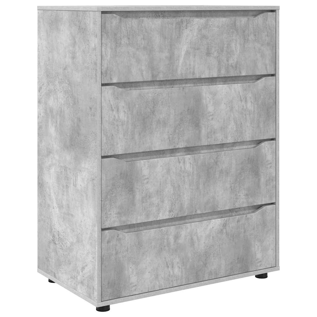 Opslagkasten 2 pcs Beton Grijs 80 x 48 x 105 cm Bewerkt hout is nu te koop bij PeponiXL, paradijselijk wonen!