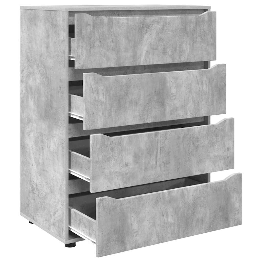 Opslagkasten 2 pcs Beton Grijs 80 x 48 x 105 cm Bewerkt hout is nu te koop bij PeponiXL, paradijselijk wonen!