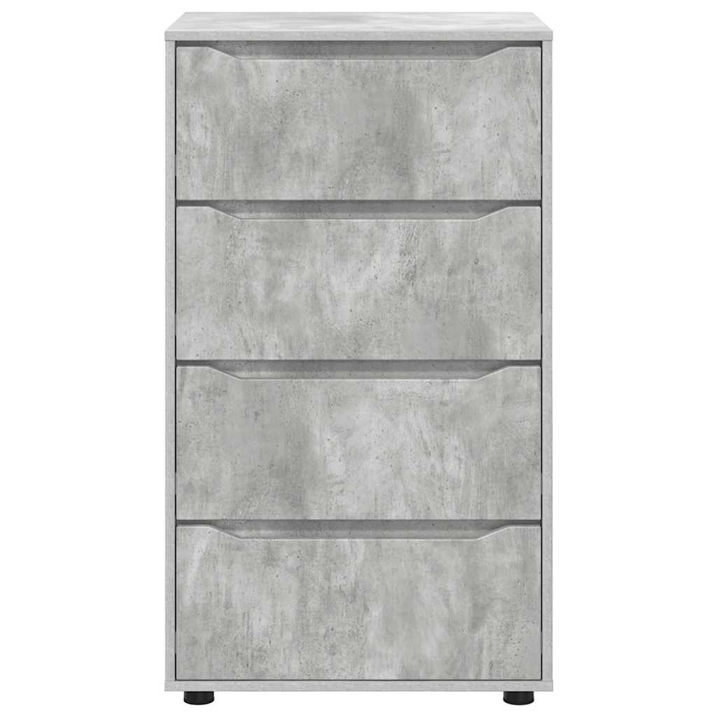 Opslagkasten 2 pcs Beton Grijs 60 x 48 x 105 cm Bewerkt hout is nu te koop bij PeponiXL, paradijselijk wonen!