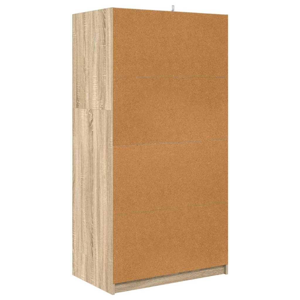 Kledingkast Sonoma Eiken 79,5 x 49 x 156 cm Geconstrueerd hout is nu te koop bij PeponiXL, paradijselijk wonen!