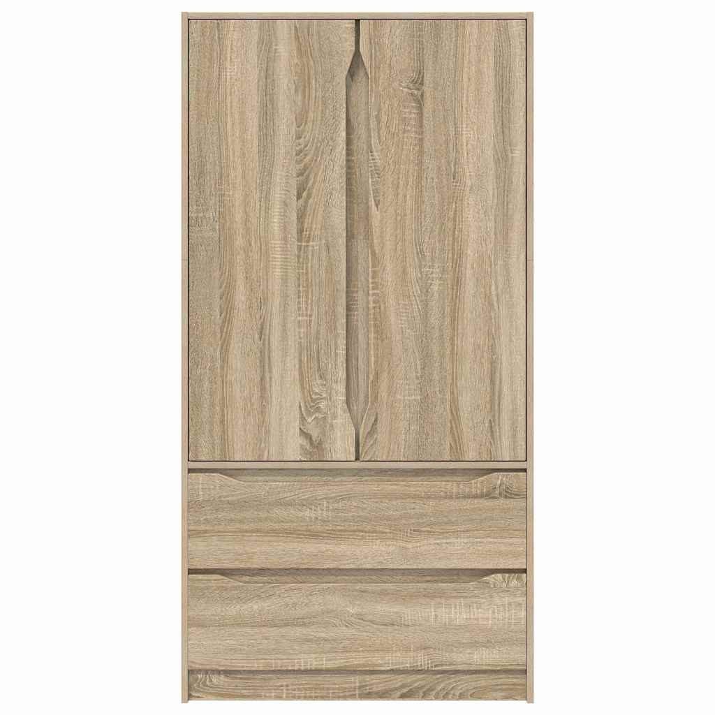 Kledingkast Sonoma Eiken 79,5 x 49 x 156 cm Geconstrueerd hout is nu te koop bij PeponiXL, paradijselijk wonen!
