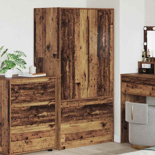 Kledingkast Oudhout 79,5 x 49 x 156 cm Geconstrueerd hout is nu te koop bij PeponiXL, paradijselijk wonen!
