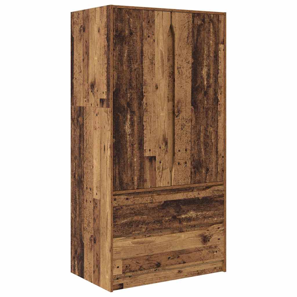 Kledingkast Oudhout 79,5 x 49 x 156 cm Geconstrueerd hout is nu te koop bij PeponiXL, paradijselijk wonen!