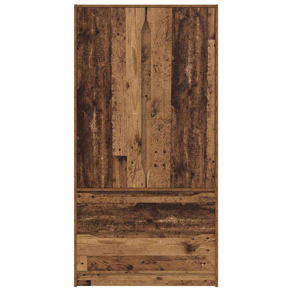 Kledingkast Oudhout 79,5 x 49 x 156 cm Geconstrueerd hout is nu te koop bij PeponiXL, paradijselijk wonen!