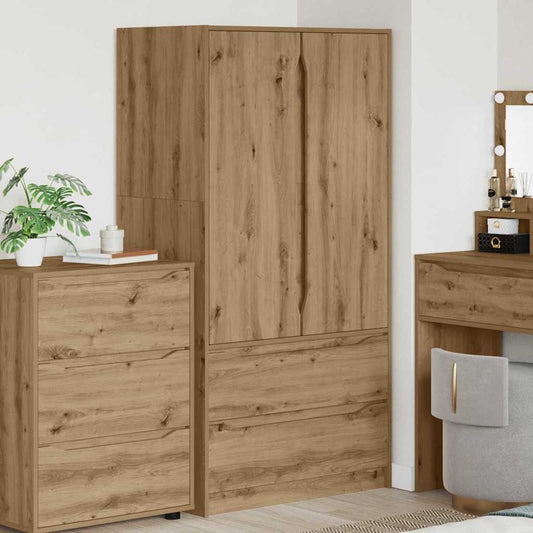 Kledingkast Artisan Eik 79,5 x 49 x 156 cm Geconstrueerd hout is nu te koop bij PeponiXL, paradijselijk wonen!