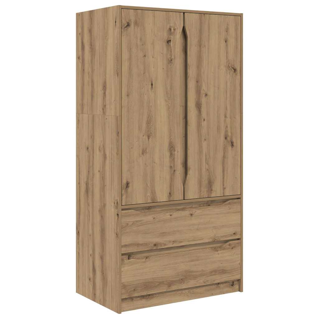 Kledingkast Artisan Eik 79,5 x 49 x 156 cm Geconstrueerd hout is nu te koop bij PeponiXL, paradijselijk wonen!