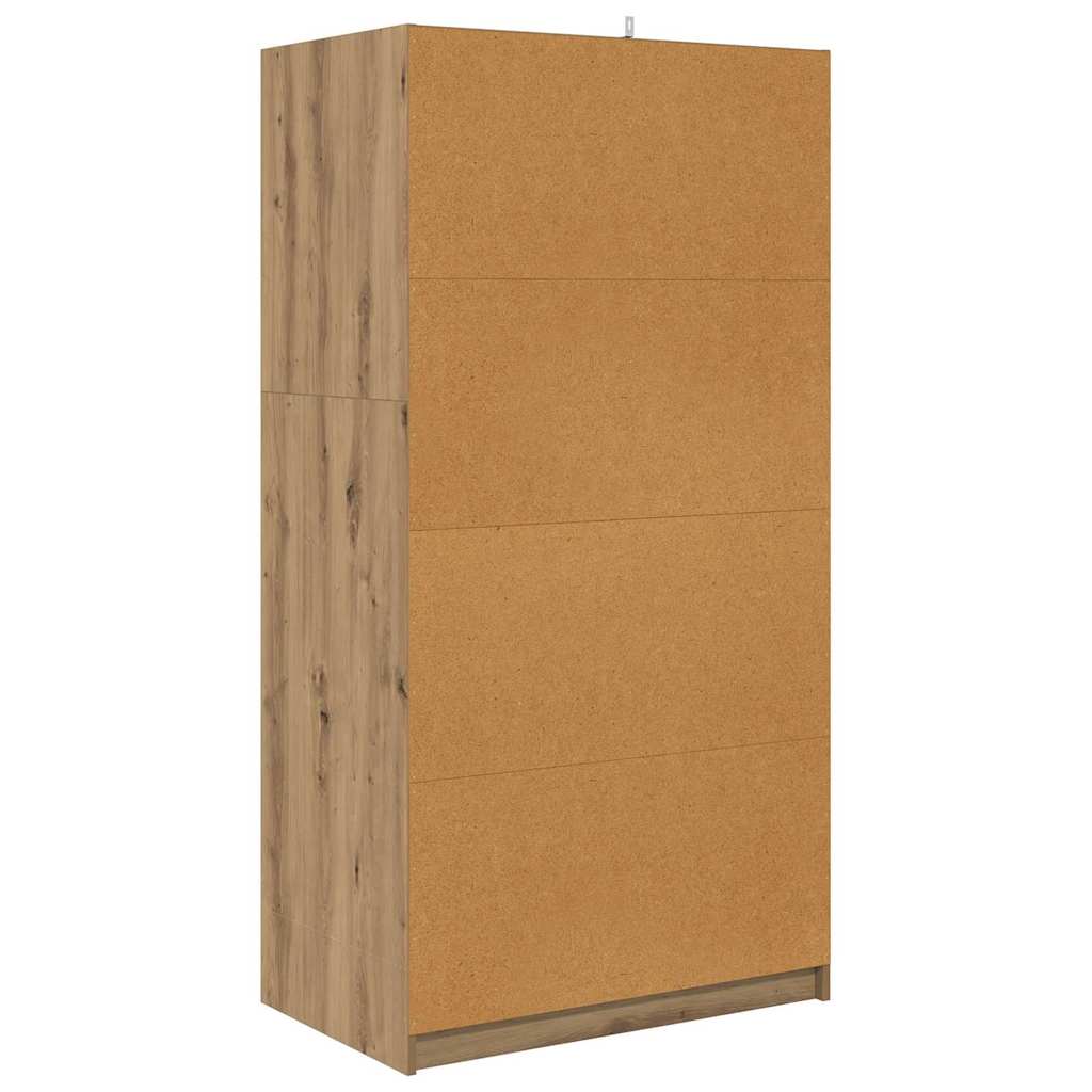 Kledingkast Artisan Eik 79,5 x 49 x 156 cm Geconstrueerd hout is nu te koop bij PeponiXL, paradijselijk wonen!