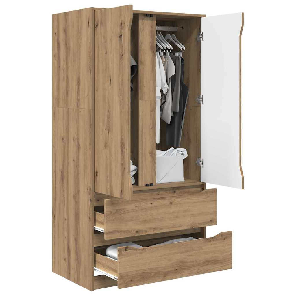 Kledingkast Artisan Eik 79,5 x 49 x 156 cm Geconstrueerd hout is nu te koop bij PeponiXL, paradijselijk wonen!