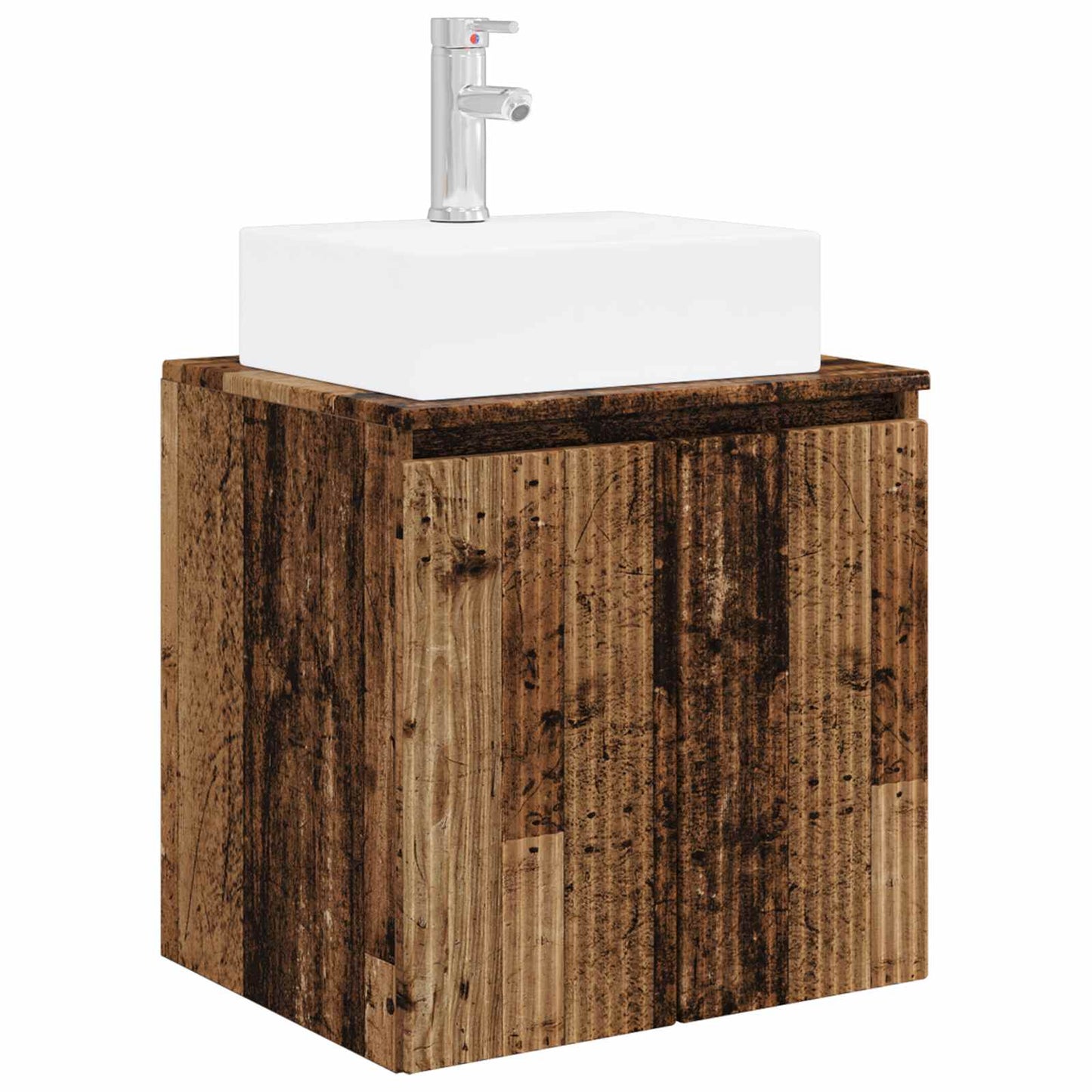Badkamerkastenset 5 pcs Oud hout Bewerkt hout