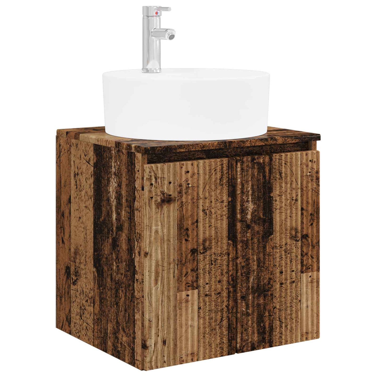 Badkamerkastenset 5 pcs Oud hout Bewerkt hout
