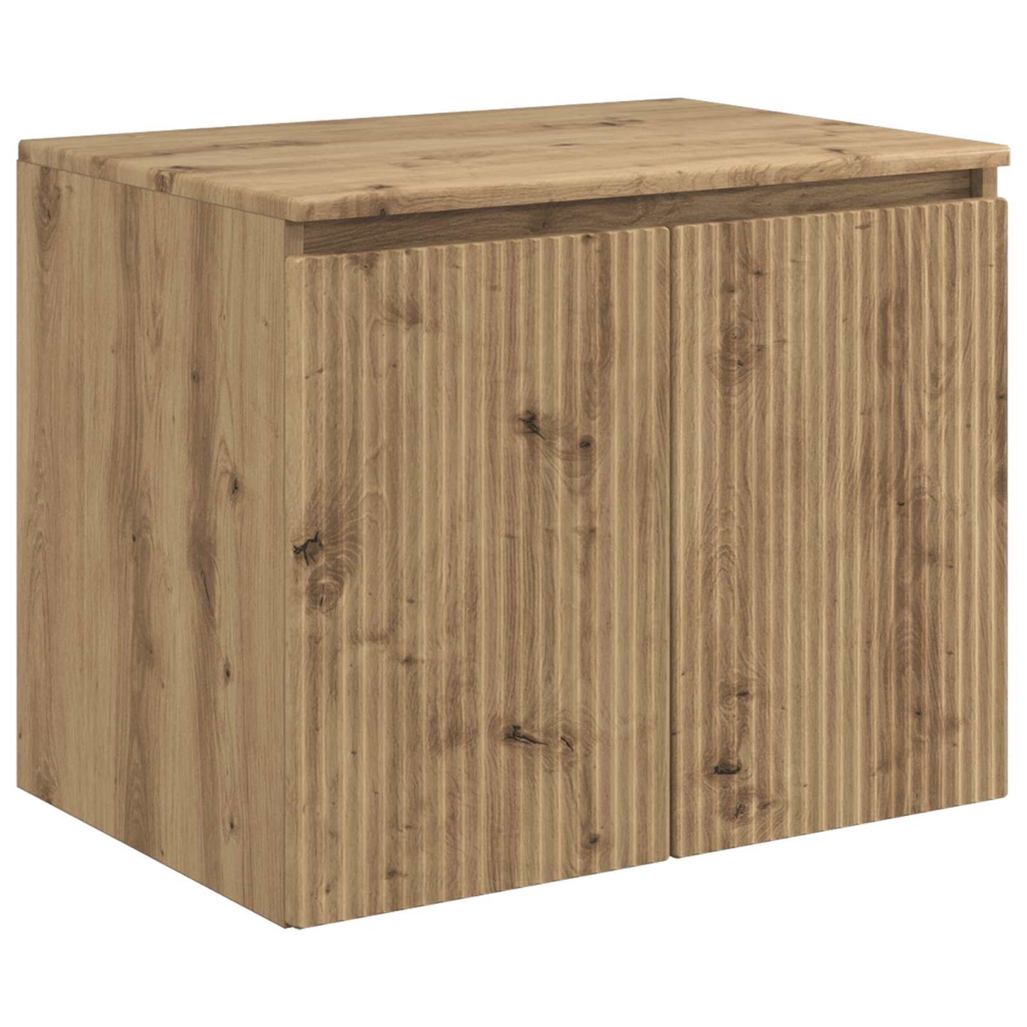 Badkamerkastenset 5 pcs Artisanaal eiken Bewerkt hout