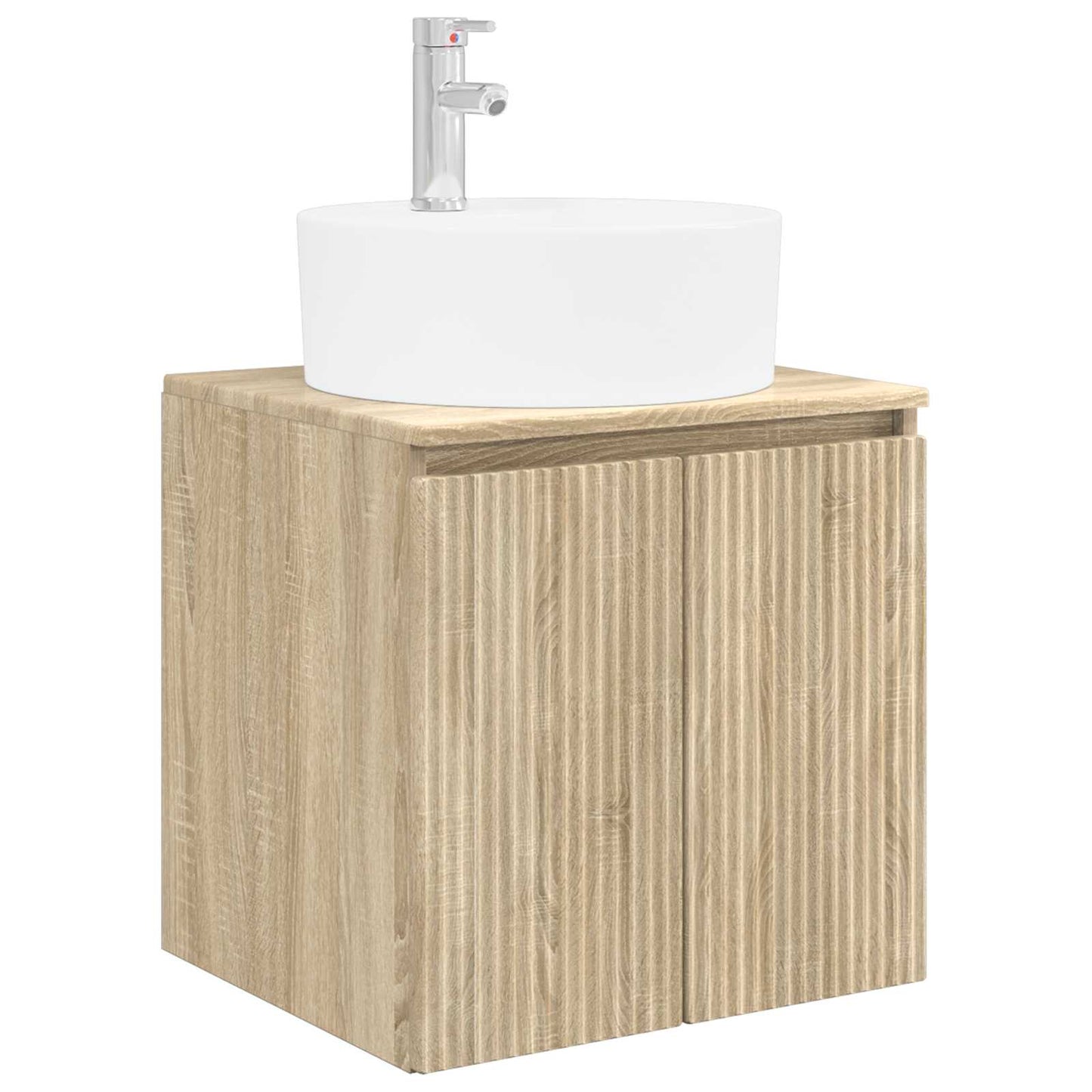 Badkamerkastenset 5 pcs Sonoma Eiken Bewerkt hout