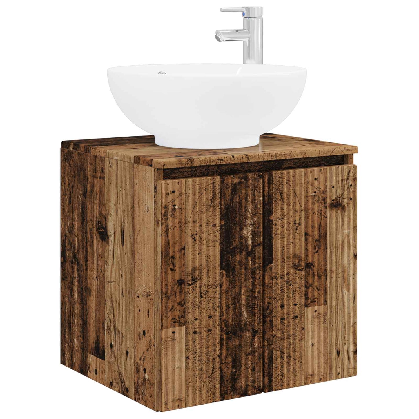 Badkamerkastenset 5 pcs Oud hout Bewerkt hout