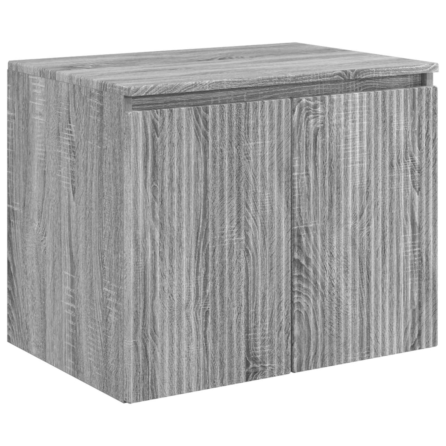 Badkamerkastenset 5 pcs Grijs Sonoma Bewerkt hout