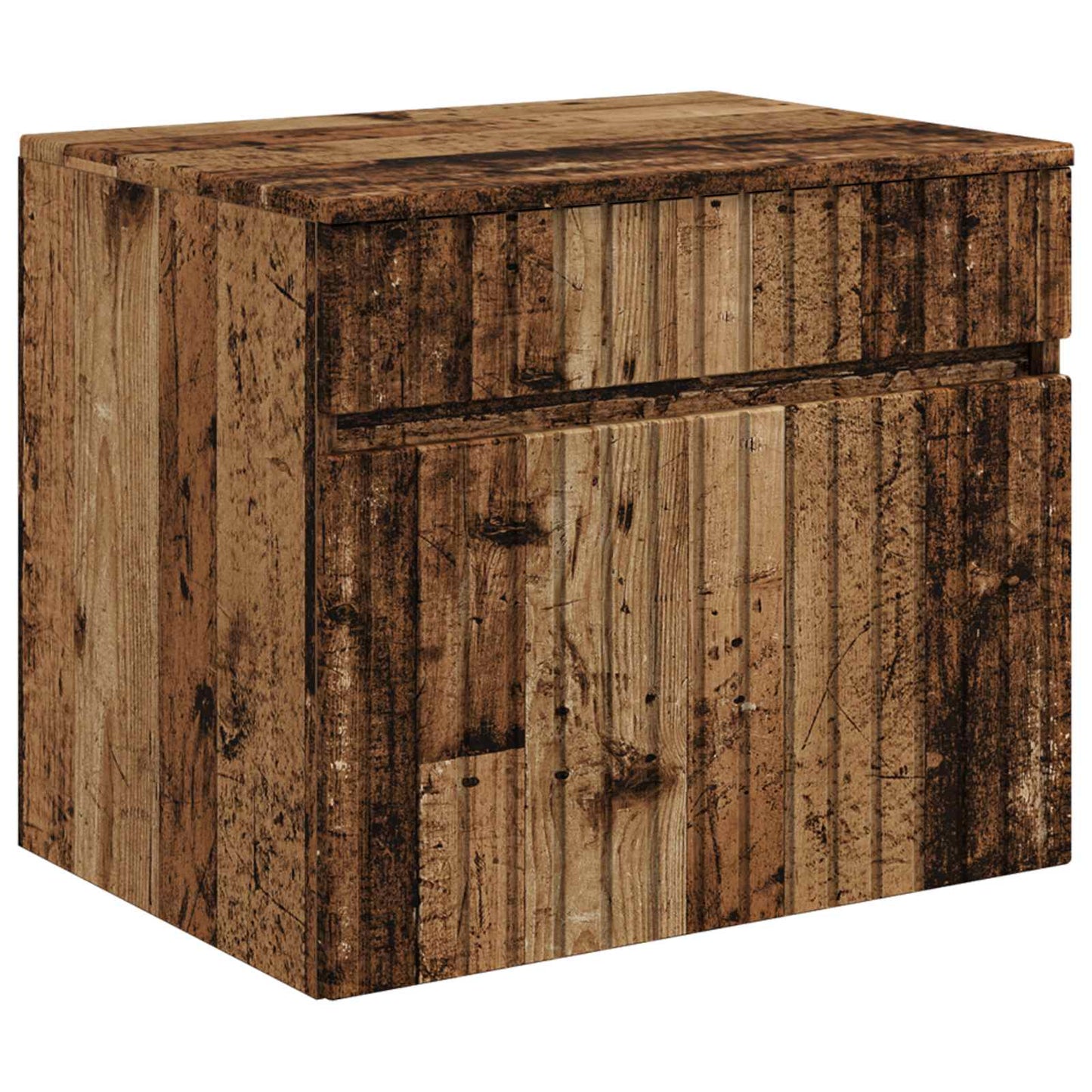 Badkamerkastenset 4 pcs Oud hout 100 x 14,5 x 70 cm