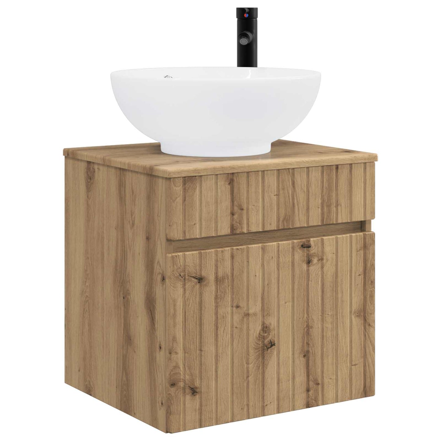 Badkamerkastenset 4 pcs Artisanaal eiken 100 x 14,5 x 70 cm