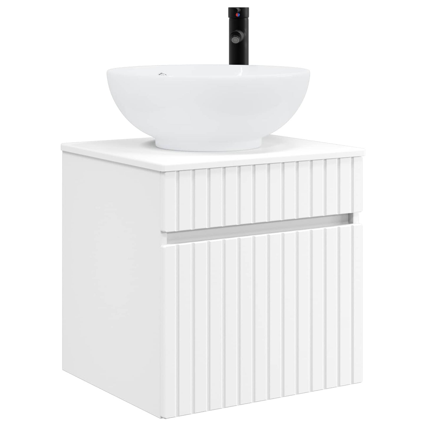 Badkamerkastenset 4 pcs Wit 103,5 x 15,5 x 70 cm Bewerkt hout
